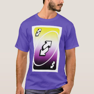 niet binaire uno omgekeerde kaart t-shirt