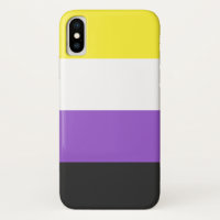Niet-binaire vlag Hoesje-Mate Barely daar iPhone X