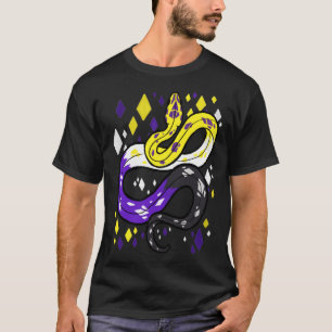 Niet-binaire vlaggenslang t-shirt
