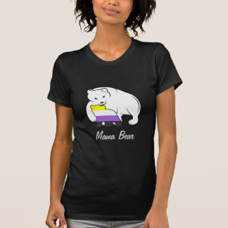 Niet-bindend Beer van de mama niet-Binair Beer T-shirt