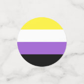 Niet-bindende geprikte vlag confetti (Kleine voorkant)