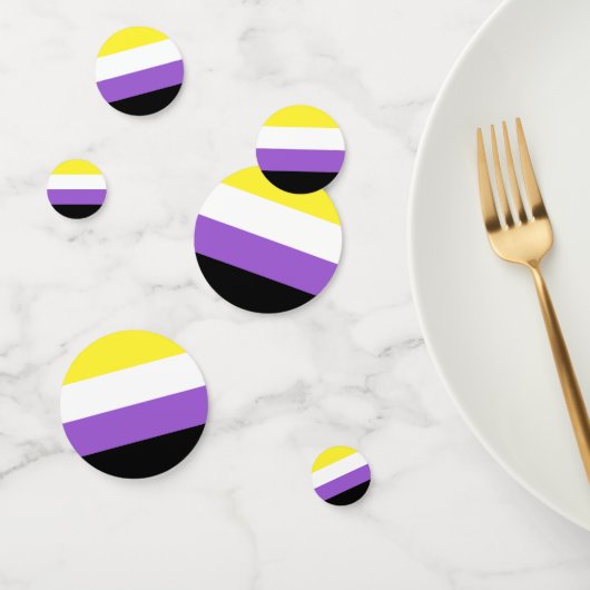 Niet-bindende geprikte vlag confetti (Groep)