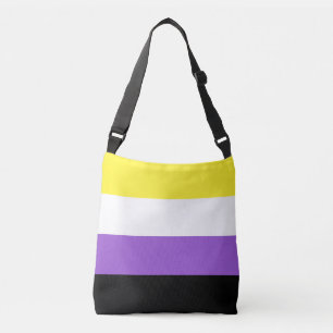 Niet-bindende geprikte vlag crossbody tas