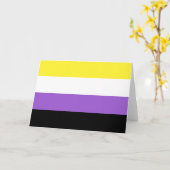 Niet-bindende geprikte vlag kaart (Gele Bloem)