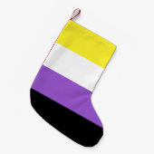 Niet-bindende geprikte vlag kleine kerstsok (Voorkant (Hangend))