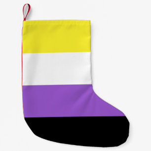 Niet-bindende geprikte vlag kleine kerstsok