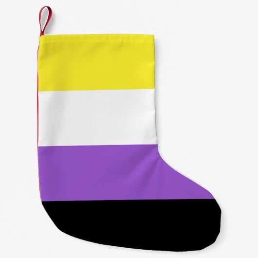 Niet-bindende geprikte vlag kleine kerstsok (Voorkant)