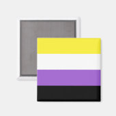 Niet-bindende geprikte vlag magneet (Voorkant / Achterkant)