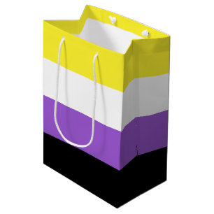 Niet-bindende geprikte vlag medium cadeauzakje