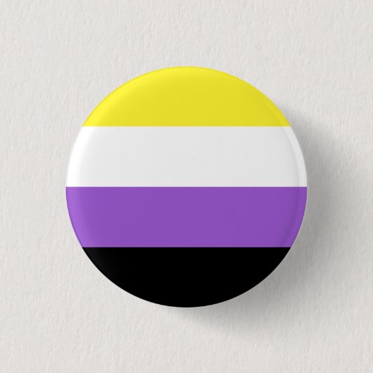 Niet-bindende geprikte vlag ronde button 3,2 cm (Voorkant)