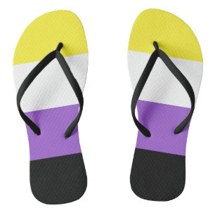 Niet-bindende geprikte vlag teenslippers