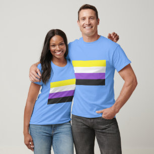 Niet-bindende vlag t-shirt