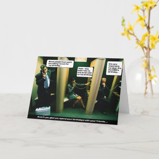 Niet blij bent u u HEBT Vrienden Kaart (Gele Bloem)