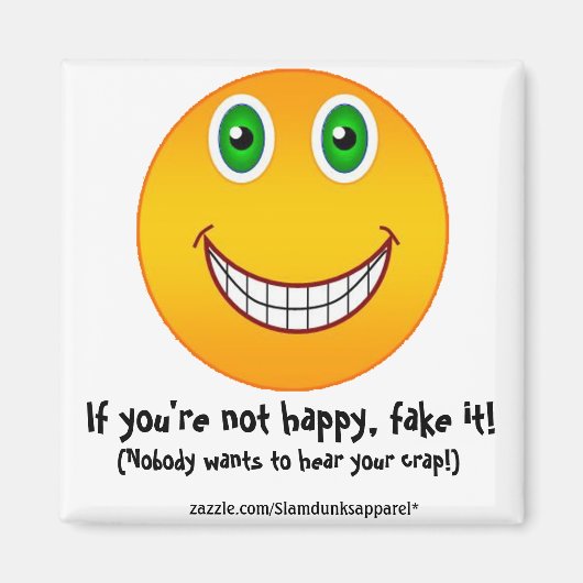 Niet blij - magneet (Voorkant)