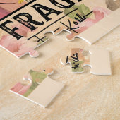 Niet breekbaar als een bloem legpuzzel (Zijkant)