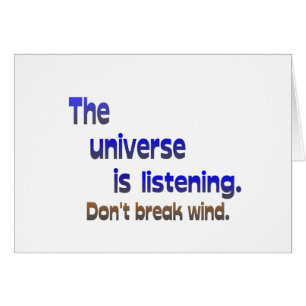 Niet breken Wind - Universe luistert