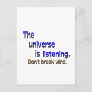Niet breken Wind - Universe luistert Briefkaart