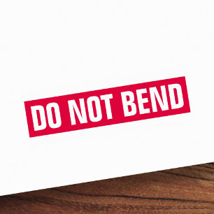 Niet buigen zelfinktende stempel