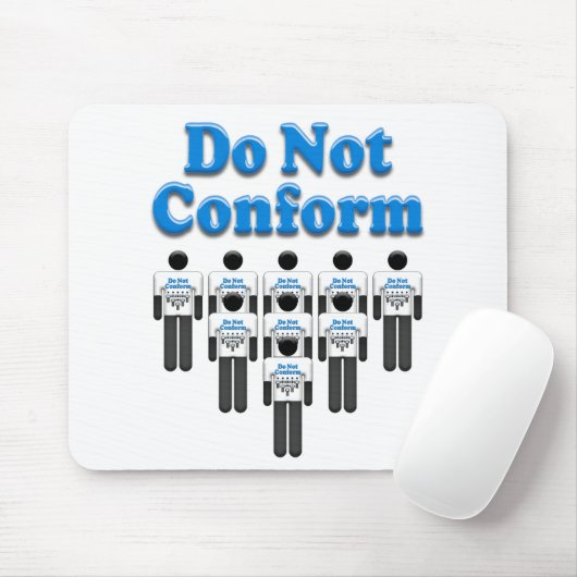 Niet conforme muismat (Met muis)