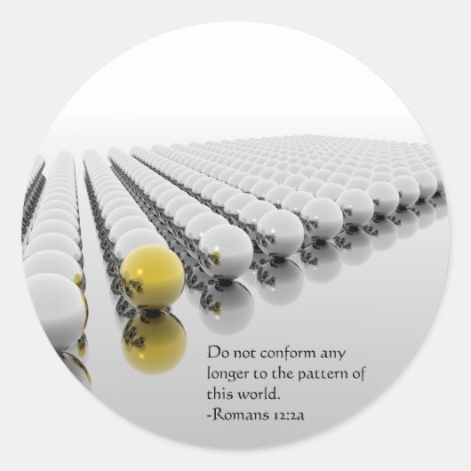 Niet conforme ronde sticker (Voorkant)