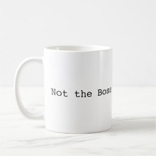 Niet de baas koffiemok