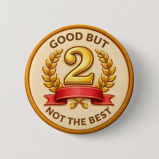 Niet de beste ronde button 5,7 cm (Voorkant)