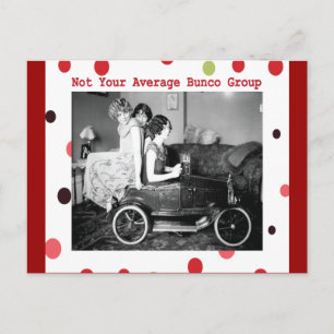 niet de gemiddelde bunco groep briefkaart