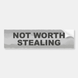 Niet de Ware Stealing Bumpersticker