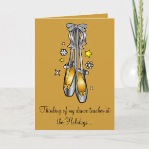 Niet-denominationele vrolijke feestdagen dansleraa kaart