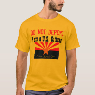 Niet deporteren t-shirt