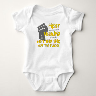 Niet deze plek Baby bodysuit