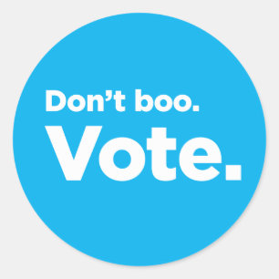 Niet doen. Stemming. sticker