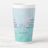 Niet door Might - Zechariah 4:6 Latte Mok (Voorkant)