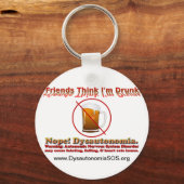 Niet Drink, alleen Dysautonomia. Sleutelhanger (Voorkant)