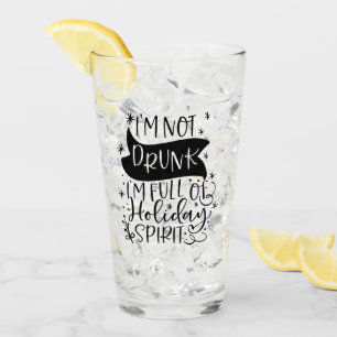 Niet Drink alleen vol met vakantiegeest   XMAS-Dri Glas