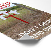 Niet Drinken en autorijden! Poster (Hoek)