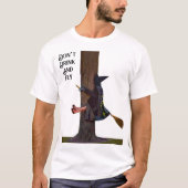 Niet Drinken en vliegen T-shirt (Voorkant)