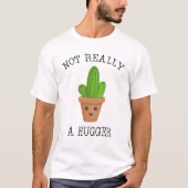 Niet echt een hugger die Kawaii Cactus Introvert. T-shirt (Voorkant)