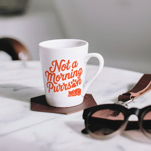 Niet een Morning Purrson Funny Cat Mok