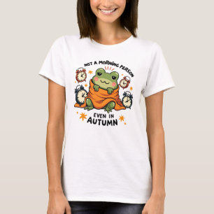 Niet een ochtendmens - Gezellige Herfst Kikker met T-shirt