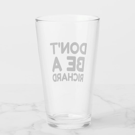 NIET EEN RICHARD ZIJN GLAS (Achterkant)