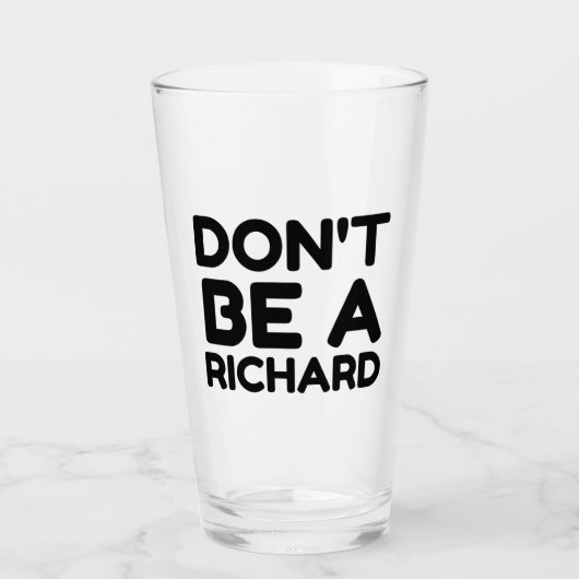 NIET EEN RICHARD ZIJN GLAS (Voorkant)