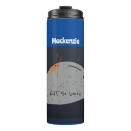 Niet eenzaam grappig karakter (blauw) thermosbeker