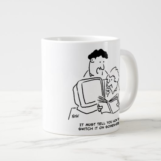 Niet erg computervaardig extra grote beker (Voorkant rechts)