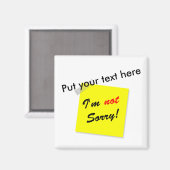 Niet erg magneet (Voorkant / Achterkant)