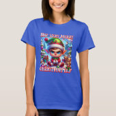 Niet erg vrolijke kerst elf t-shirt (Voorkant)