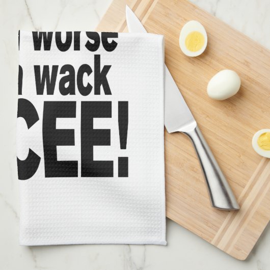 Niet erger dan een wack EMCEE! Theedoek (Quarter Fold)