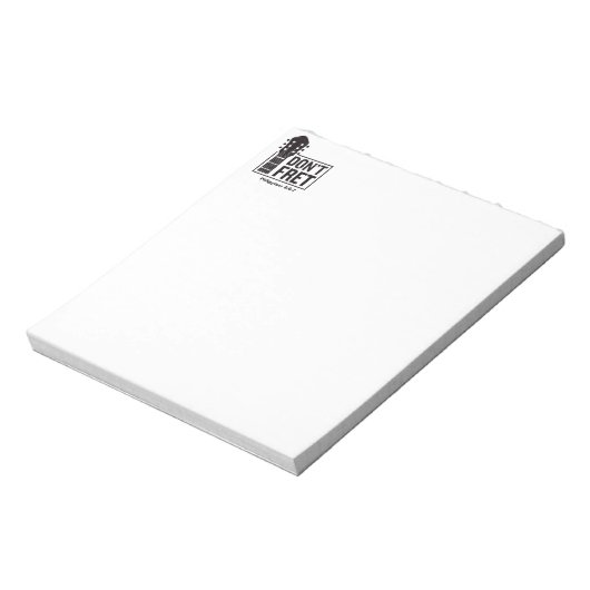 Niet fret (Filippijnen 4:6-7) gitaar Notitieblok (Gedraaid)