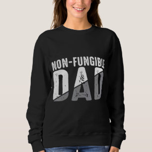 Niet Fungibele Dad Vaderdag Blockchain Cryptocur Trui