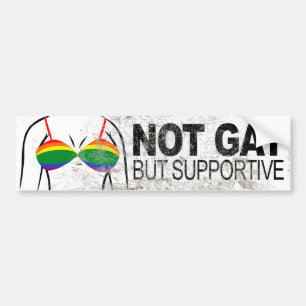 NIET GAY MAAR SUPPORTIVE BRA -.png Bumpersticker